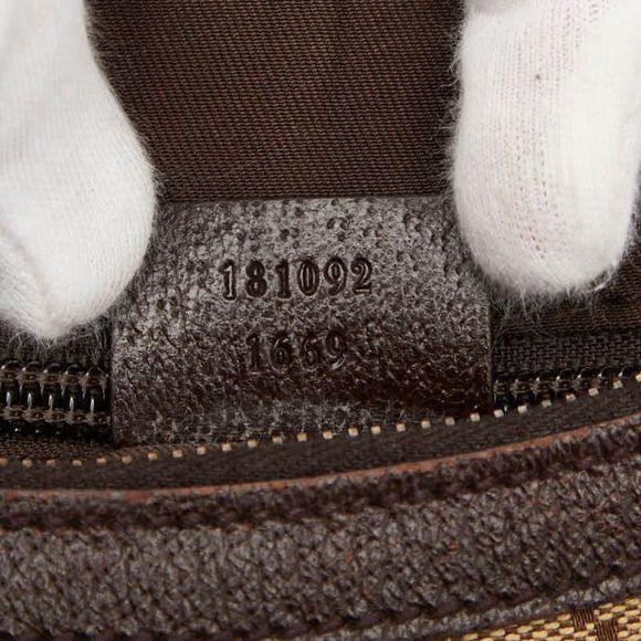 Gucci GG Campus Crossbody Shoulder Bag 181092 Brown Canvas Leather Women's Gucci - Picture 9 of 9